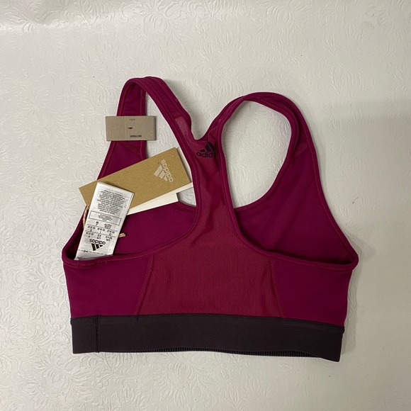 Adidas Logo Medium Support Sports Bra - Picture 5 of 6